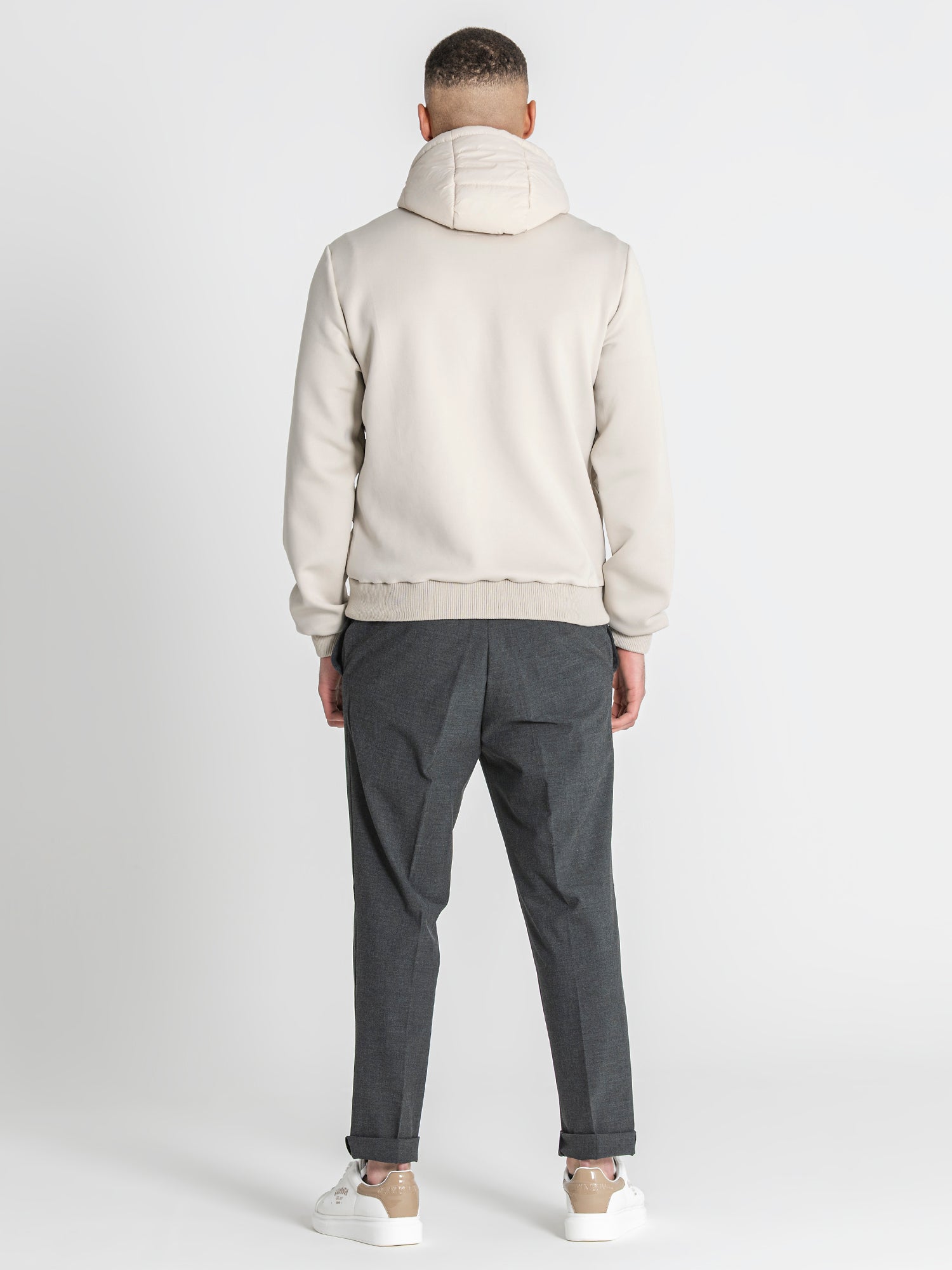 jackets / Beige Aero Hoodie Jacket