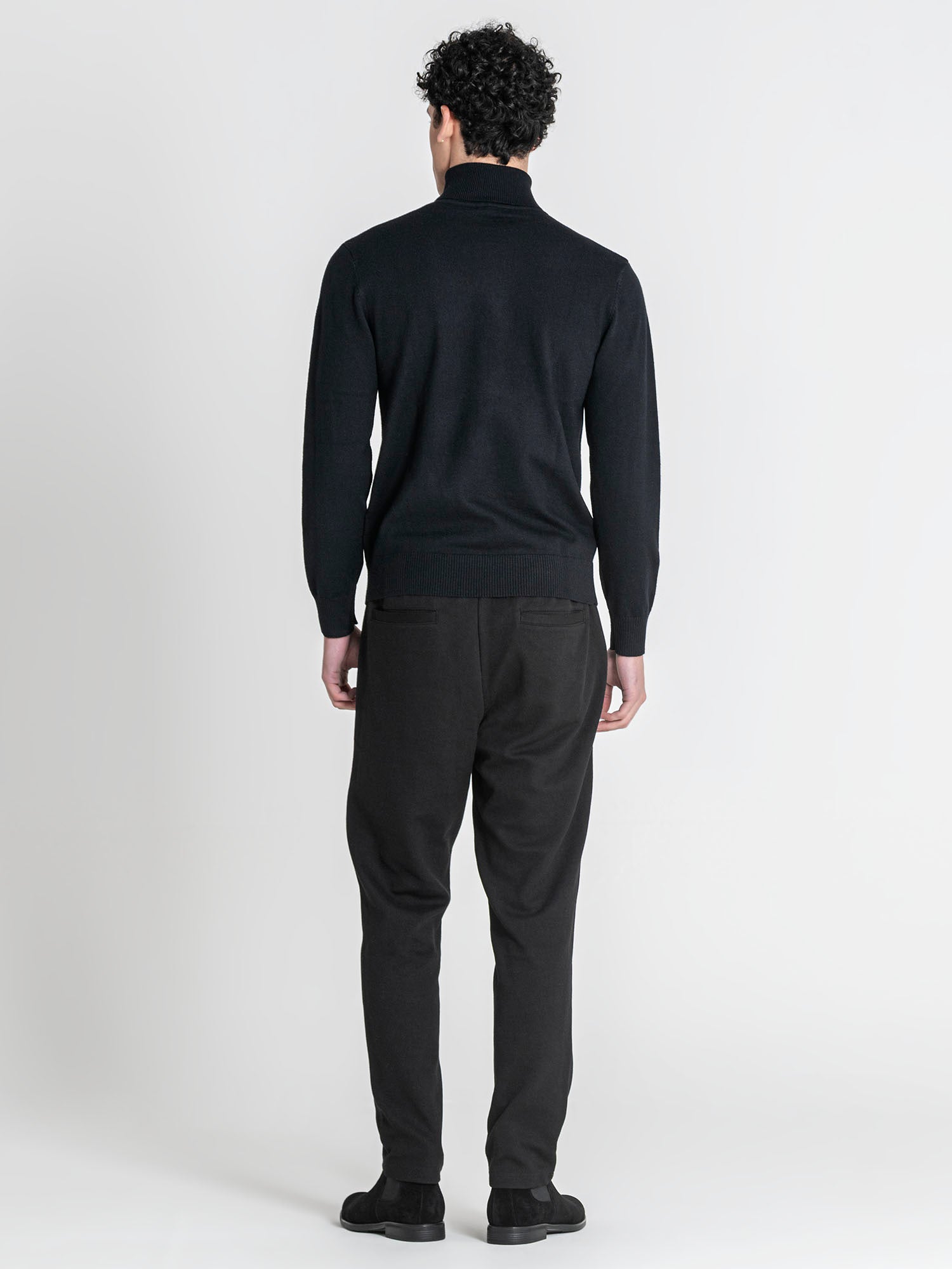 sweats / Black Soft Knit Turtleneck