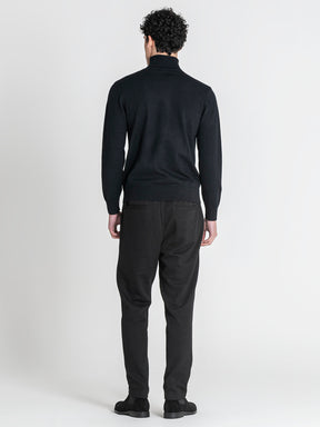 sweats / Black Soft Knit Turtleneck