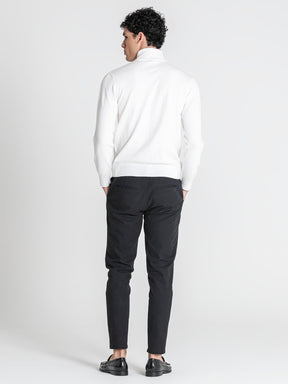 sweats / White Soft Knit Turtleneck