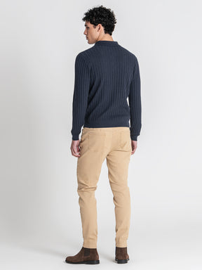polos / Blue Essential Knit Polo