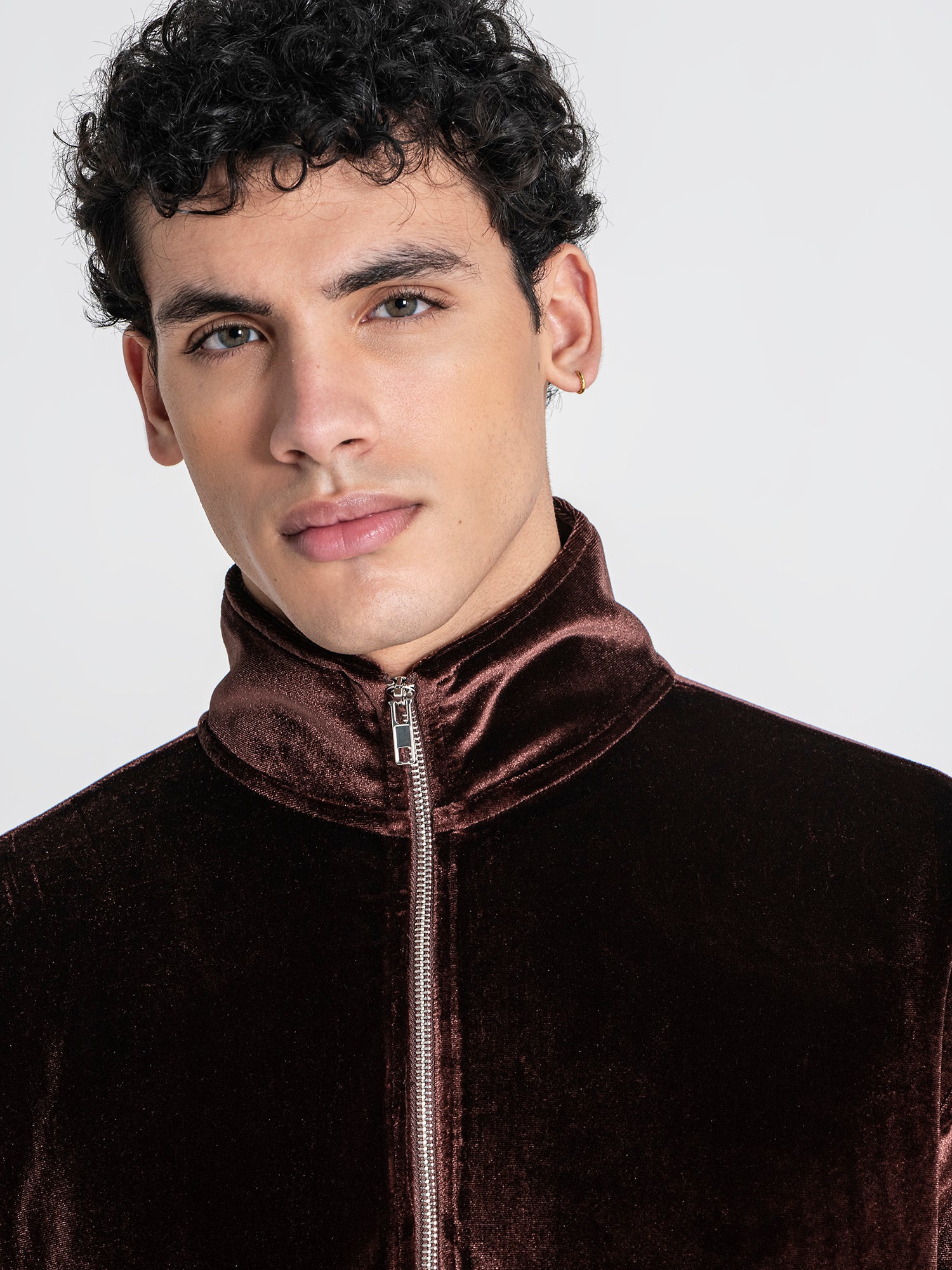 zip jackets / Brown GK Tape Zip Jacket