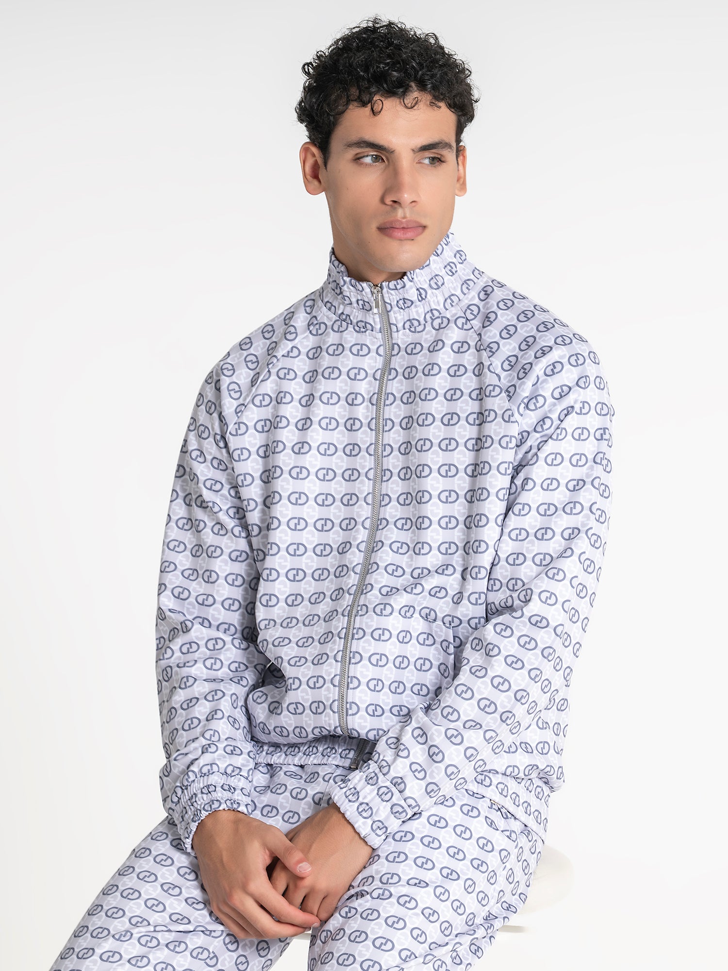 zip jackets / White GG Mania Zip Jacket