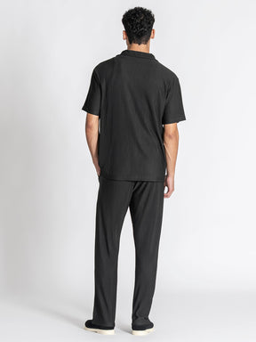 shirts / Black GG Cuban Shirt