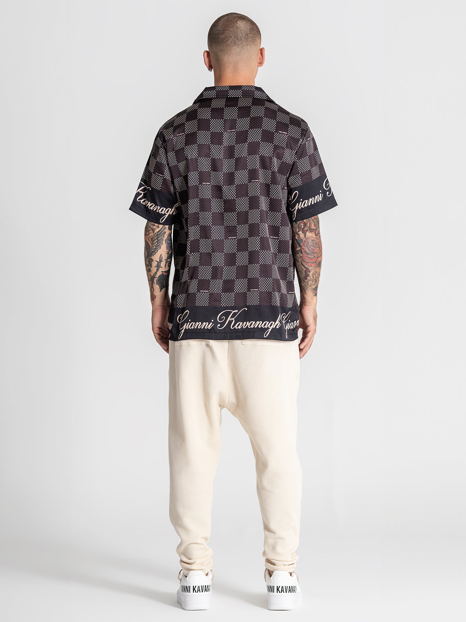 shirts / Brown Piazza Satin Shirt