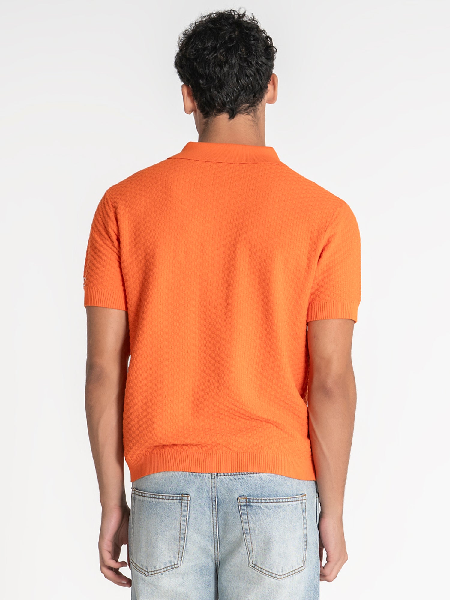 polos / Orange Pop Knit Polo