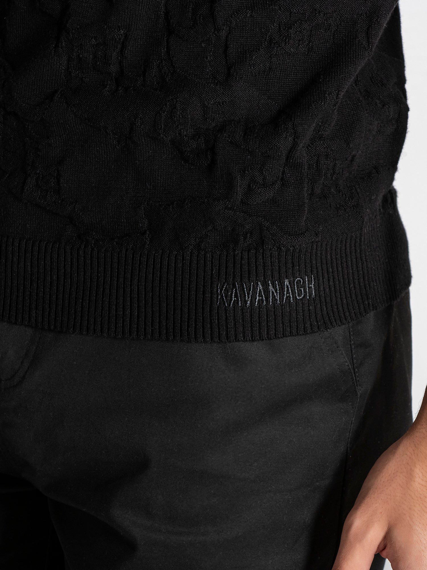 polos / Black Majestic Knit Polo