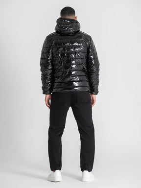 jackets / Black Loop Hoodie Jacket