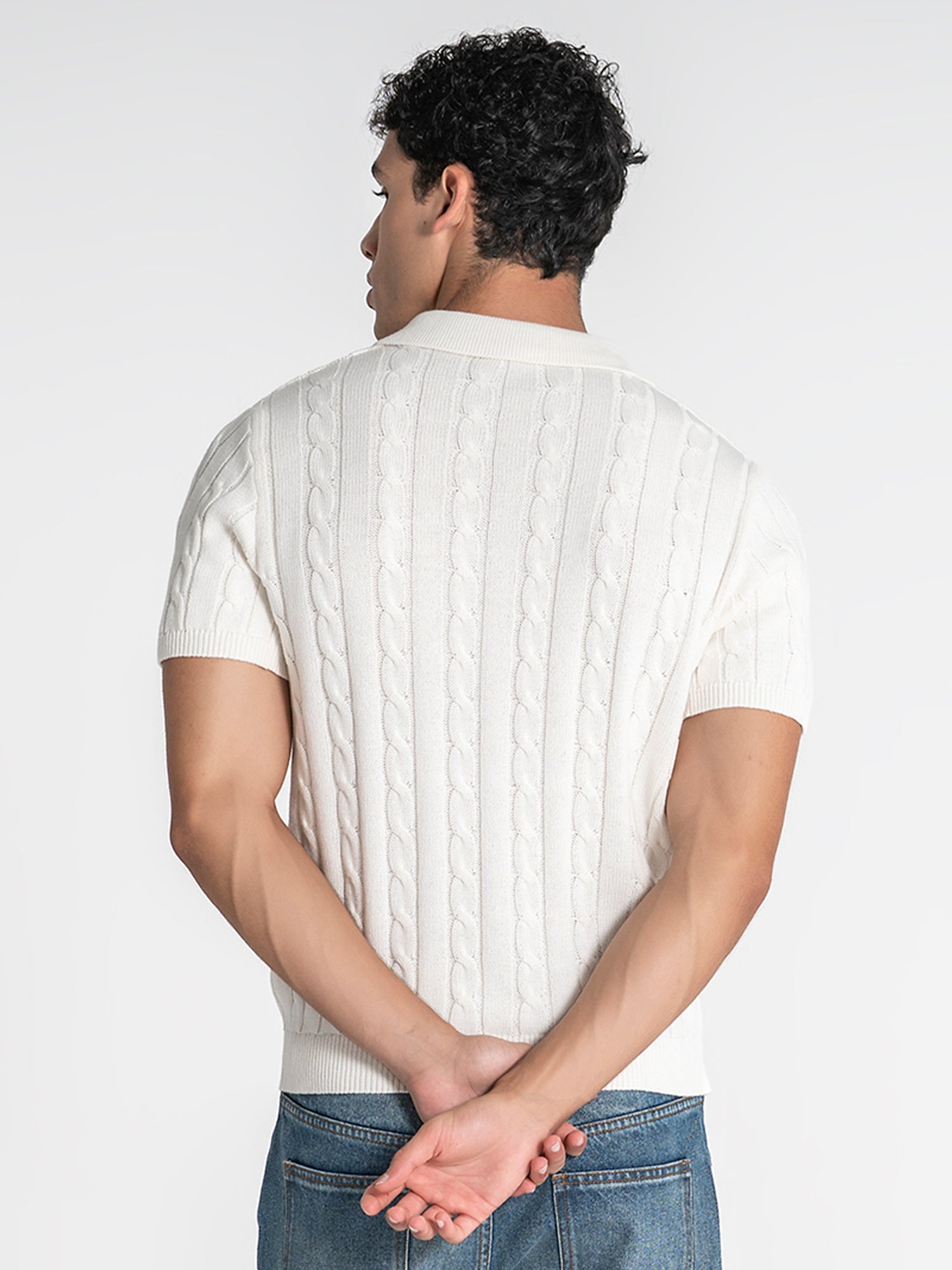 polos / White Towel Knit Polo