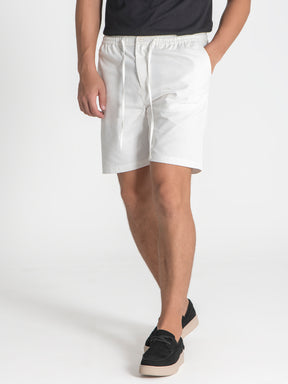 shorts / White Smart Linen Shorts