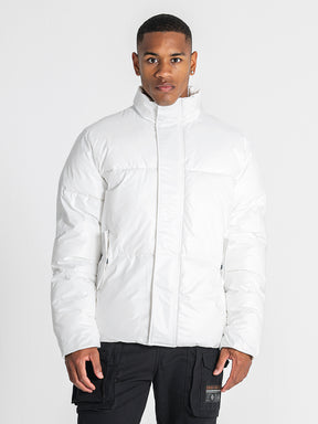puffers / White Statement Puffer Jacket