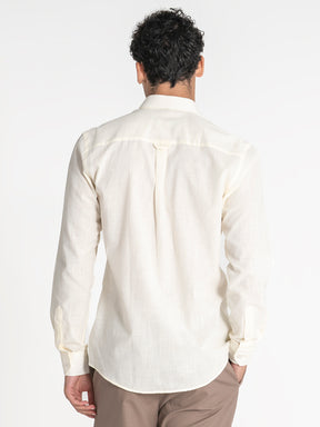 shirts / Beige Linen Shirt