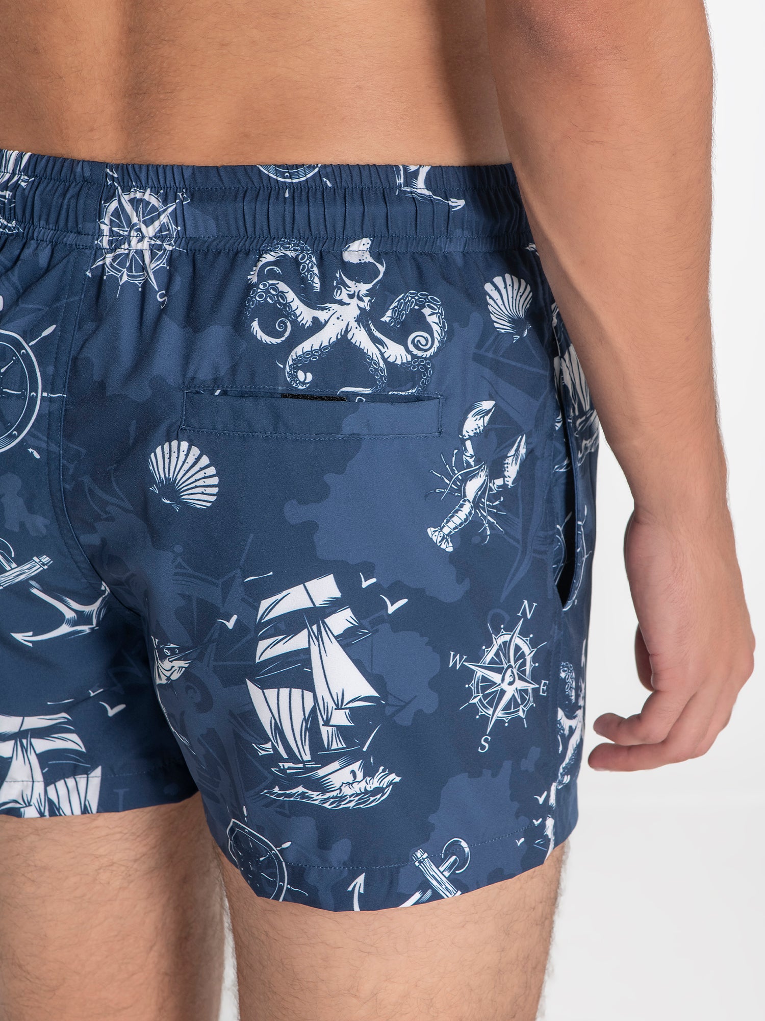 swimshorts / Blue Nautical Swimshorts