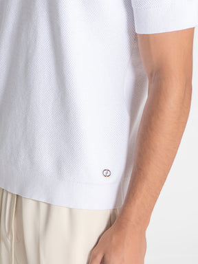 polos / White Essential Knit Polo