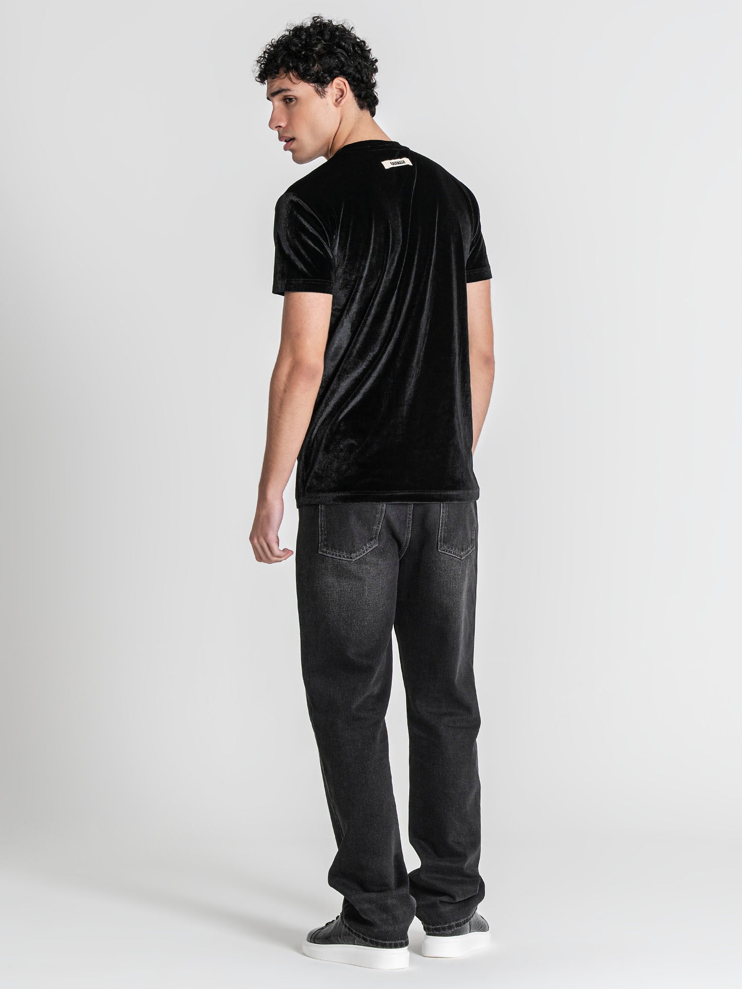 t-shirts / Black GK Tape Velvet Tee