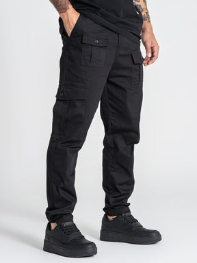 pants / Black Cargo Chino Pants