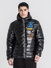 jackets / Black Collage Hoodie Jacket