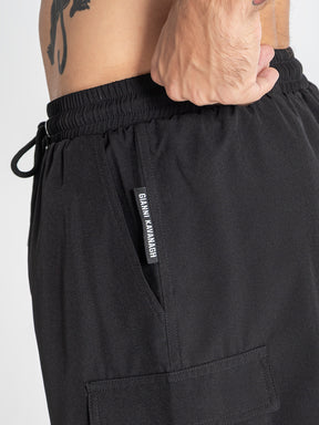 swimshorts / Black Cargo Swimshorts