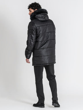 overcoats / Black GK Houndstooth Coat