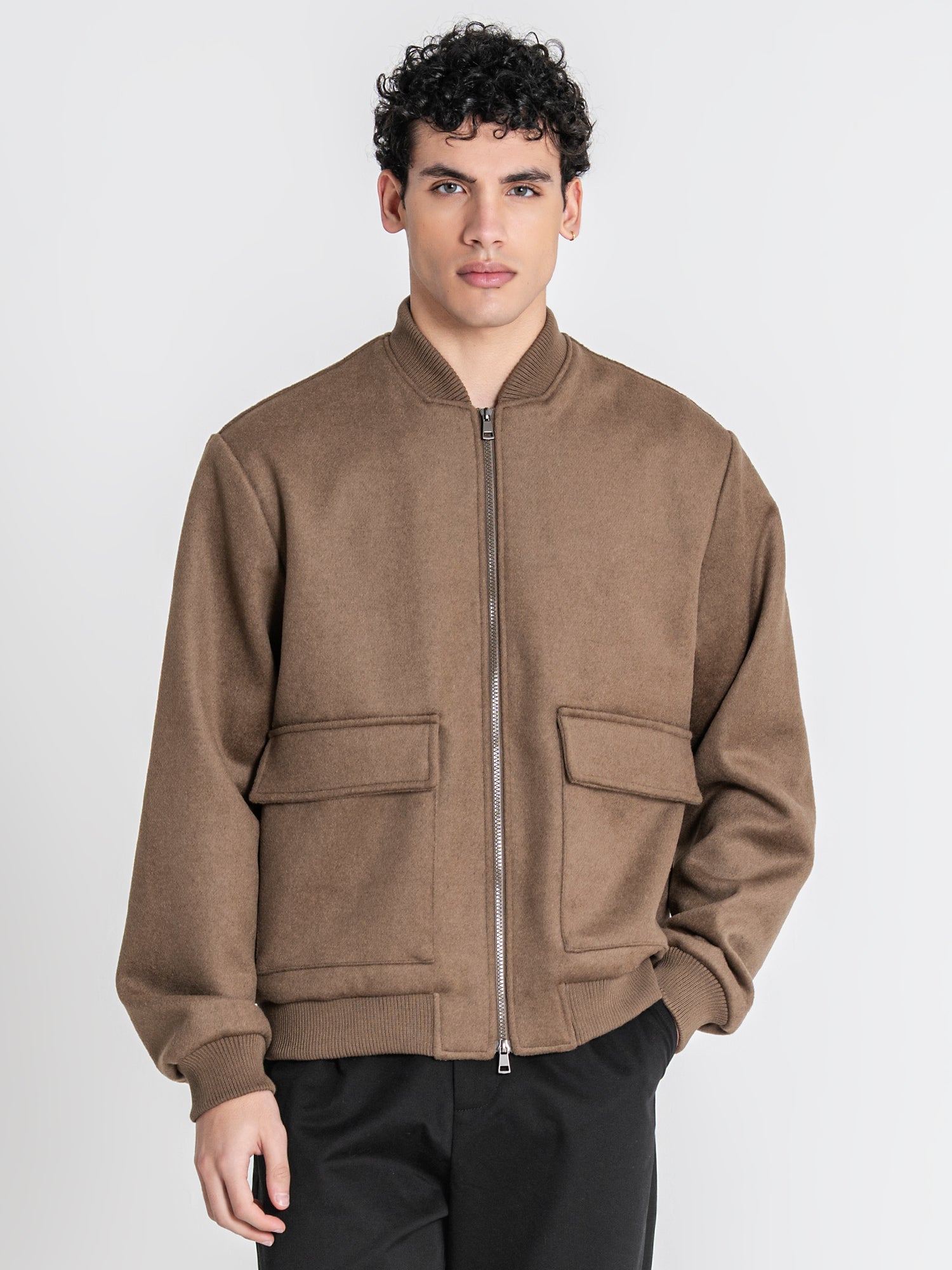 bombers / Taupe Soft Core Bomber Jacket