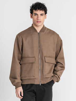 bombers / Taupe Soft Core Bomber Jacket