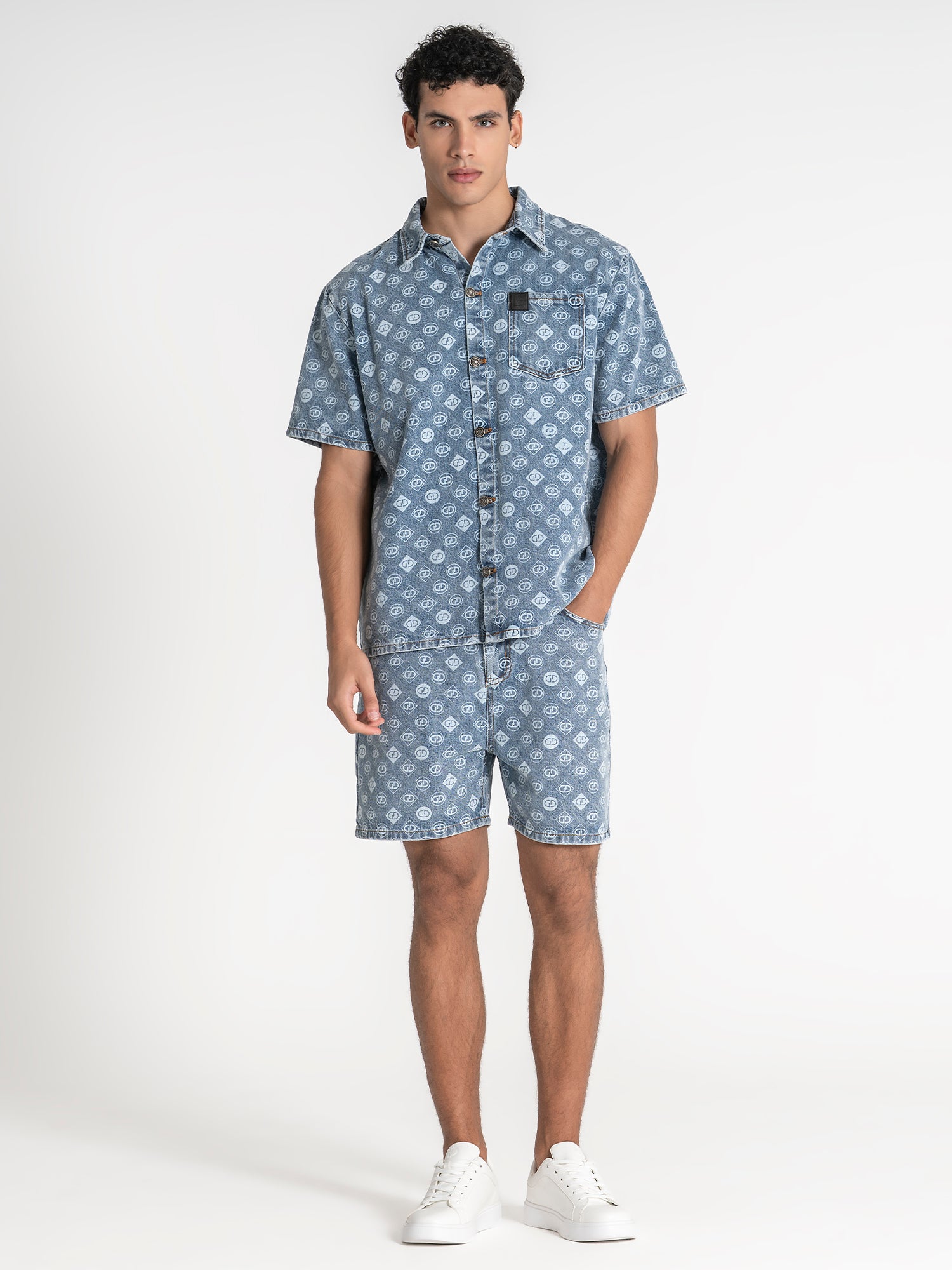 shirts / Blue GG Gram Denim Shirt