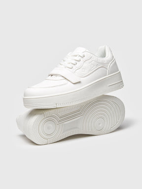 sneakers / White Logomania Velcro Sneakers