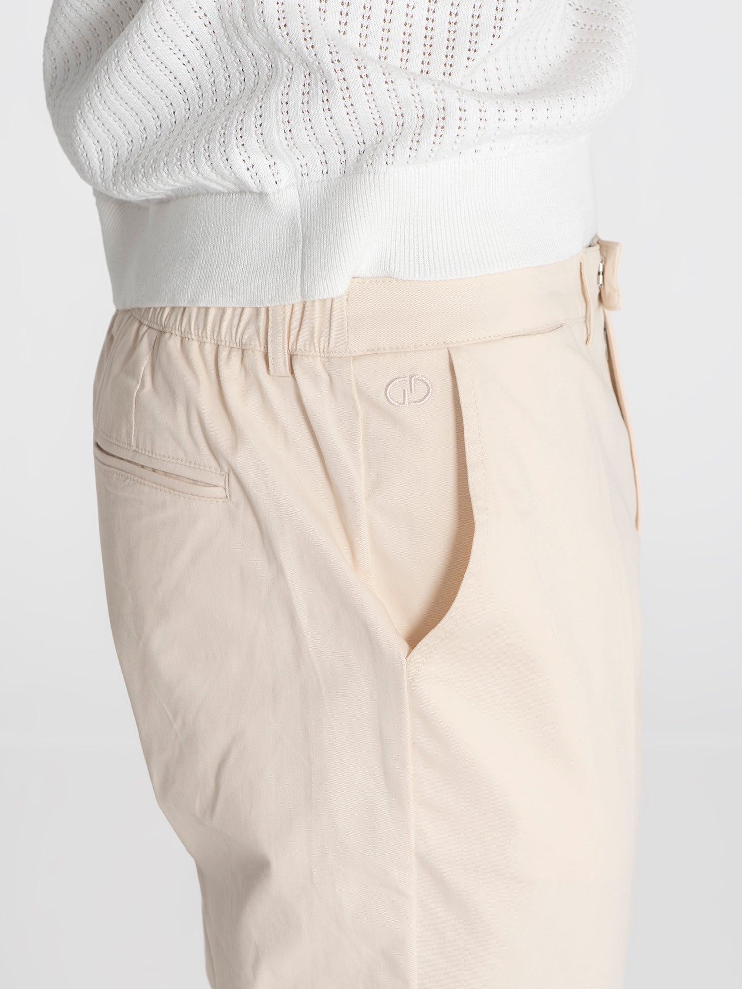 pants / Camel Elastic Chino Chino Pants