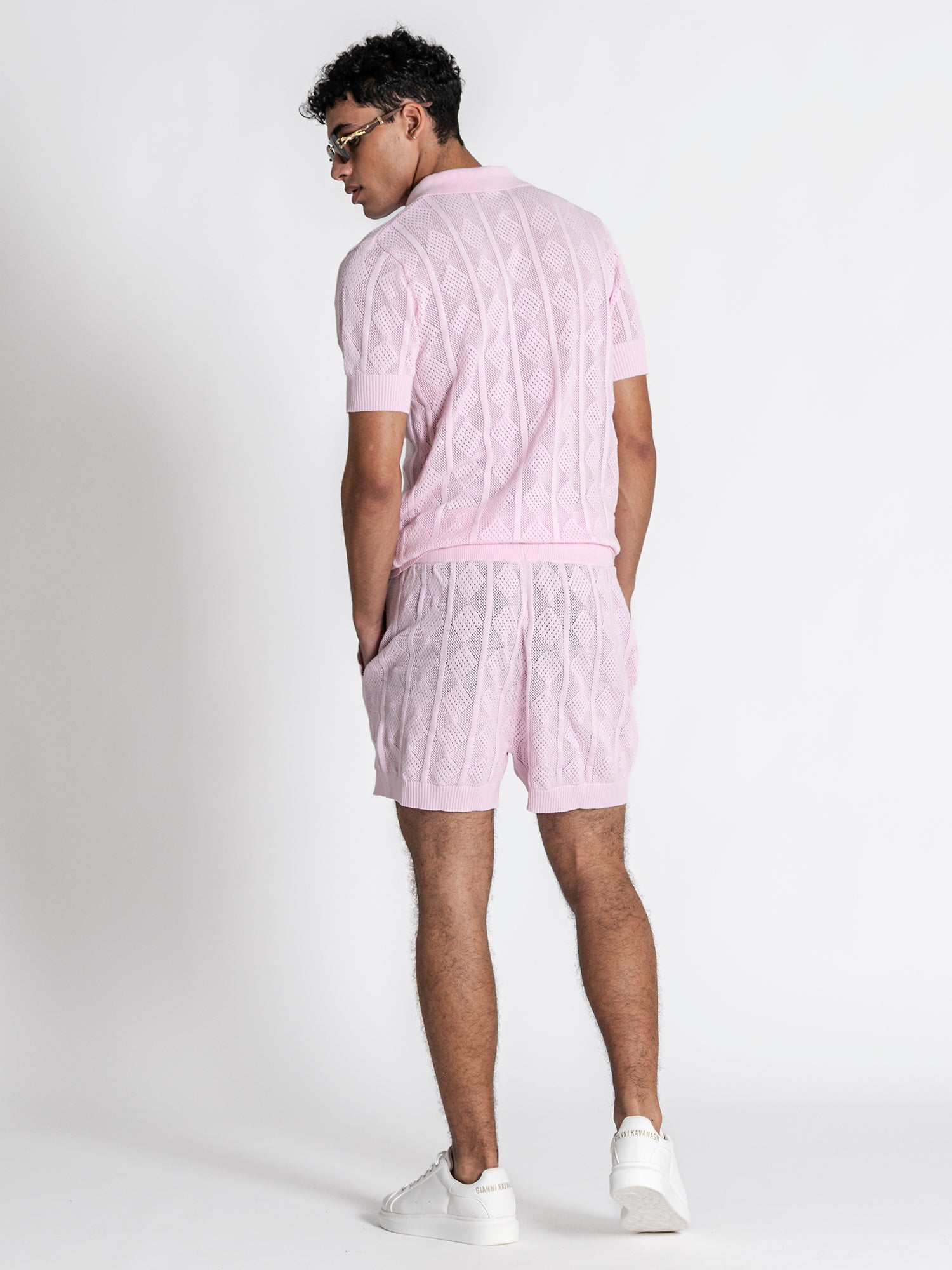 polos / Light Pink Identity Knit Set