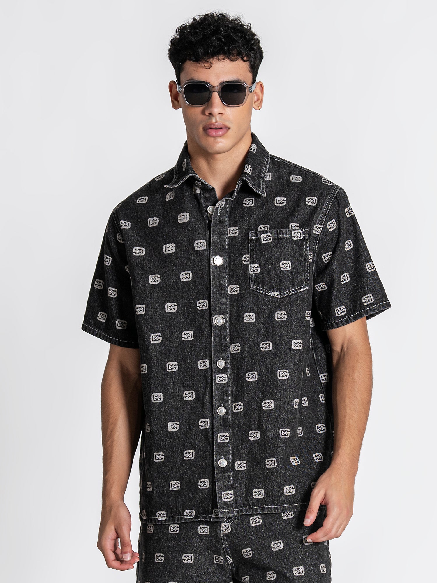 shirts / Grey GK Denim Shirt