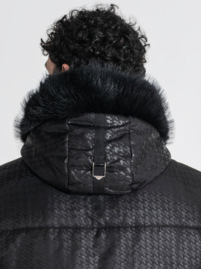 overcoats / Black GK Houndstooth Coat