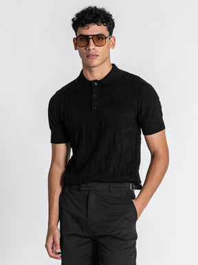 polos / Black Majestic Knit Polo