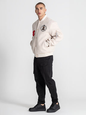 bombers / Beige Noble Bear Bomber Jacket