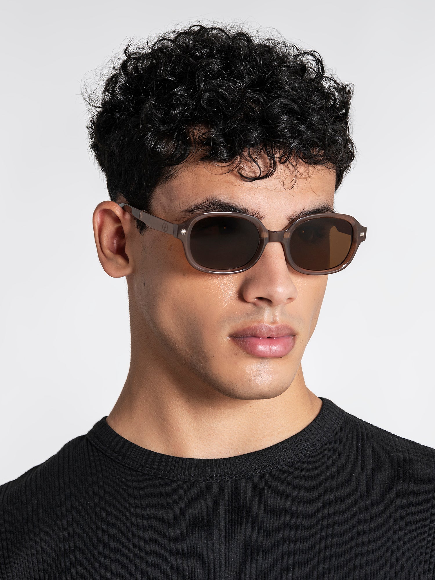 sunglasses / Brown Oval Sunglasses