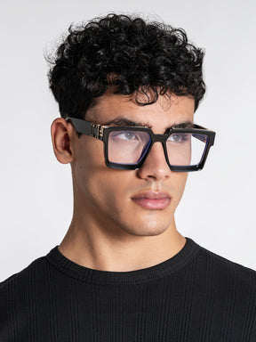 sunglasses / Black Clean Square Sunglasses