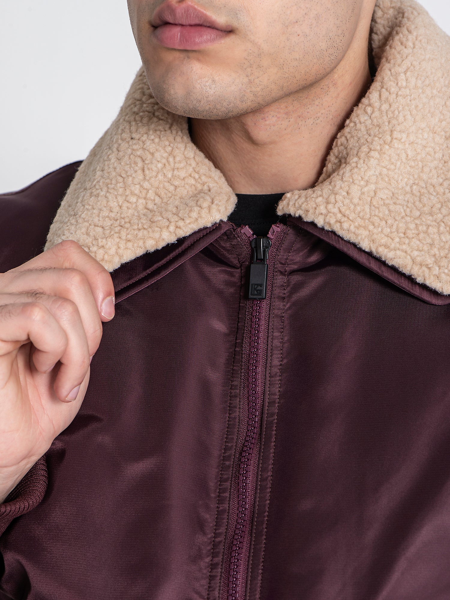 jackets / Burgundy Aviator Jacket