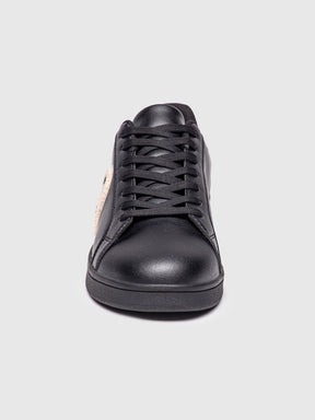 sneakers / Black Plush Sneakers