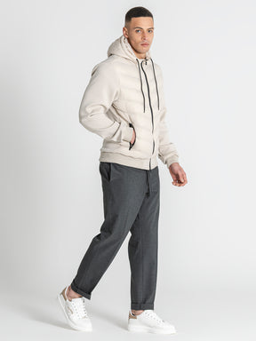 jackets / Beige Aero Hoodie Jacket