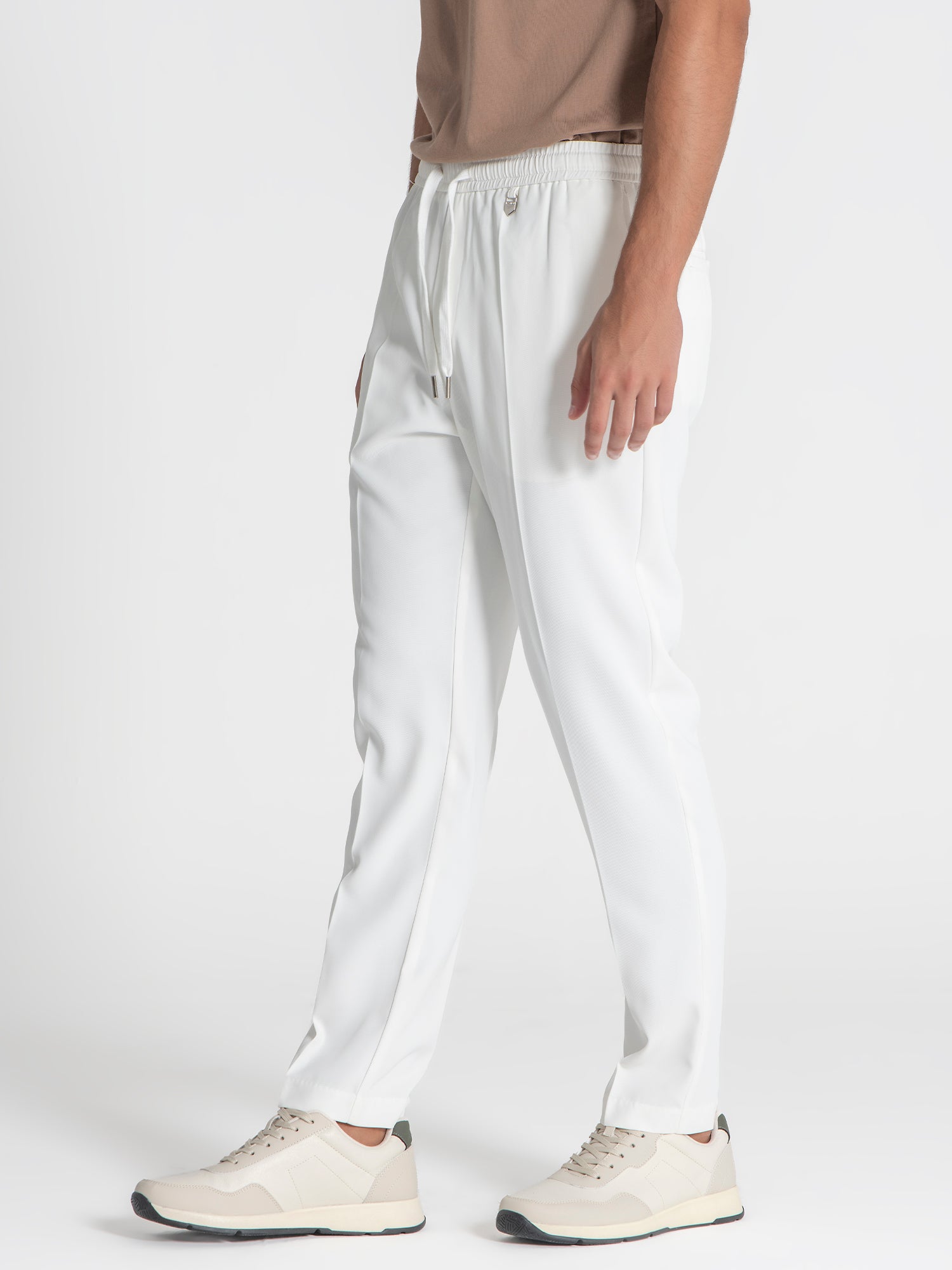 pants / White Drawstring Pants