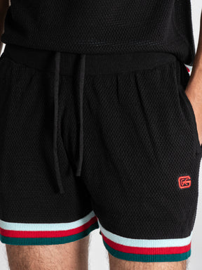 t-shirts / Black Striped GK Knit Set