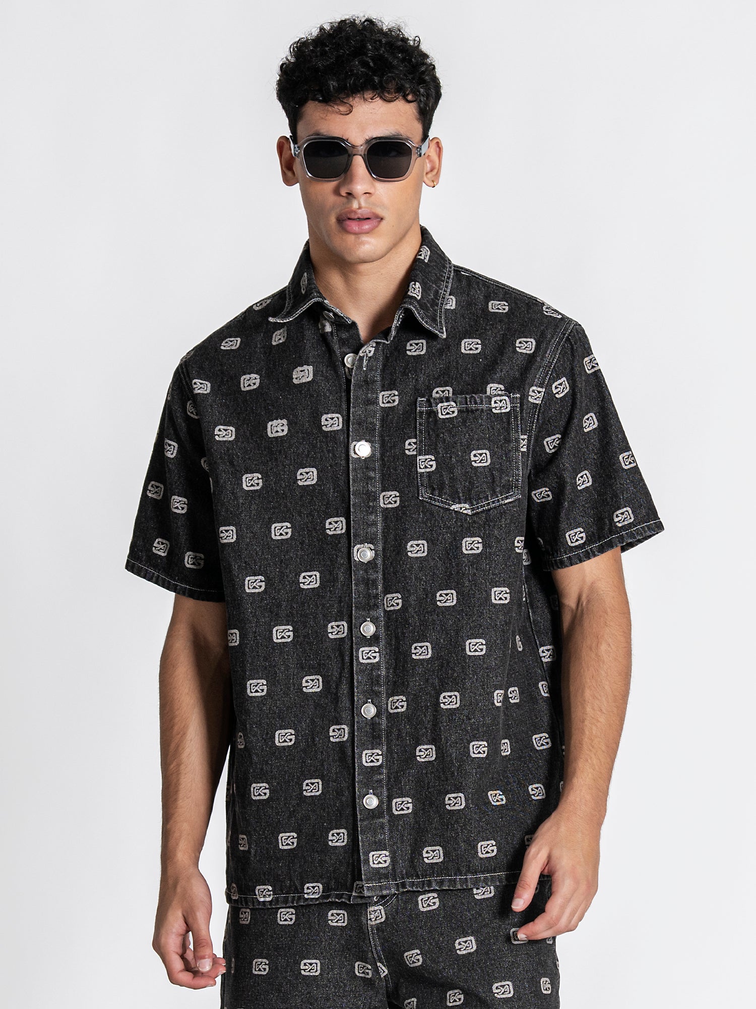 shirts / Grey GK Denim Shirt