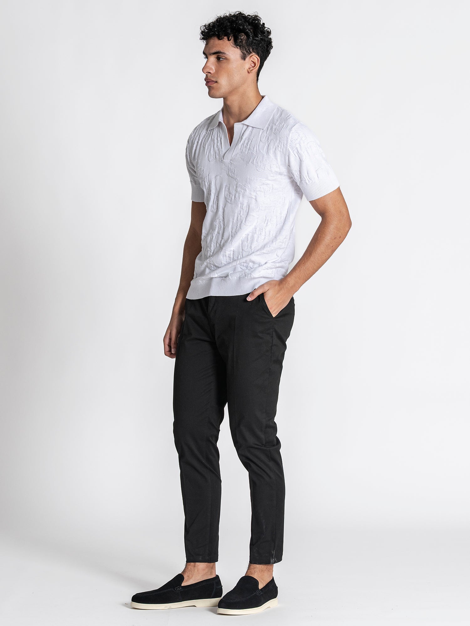 polos / White Majestic Knit Polo