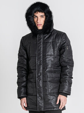 overcoats / Black GK Houndstooth Coat