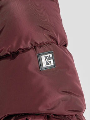 puffers / Burgundy Utility Puffer Jacket