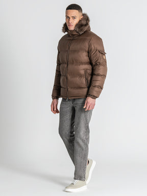 puffers / Brown GK Puffer Jacket