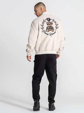 bombers / Beige Noble Bear Bomber Jacket