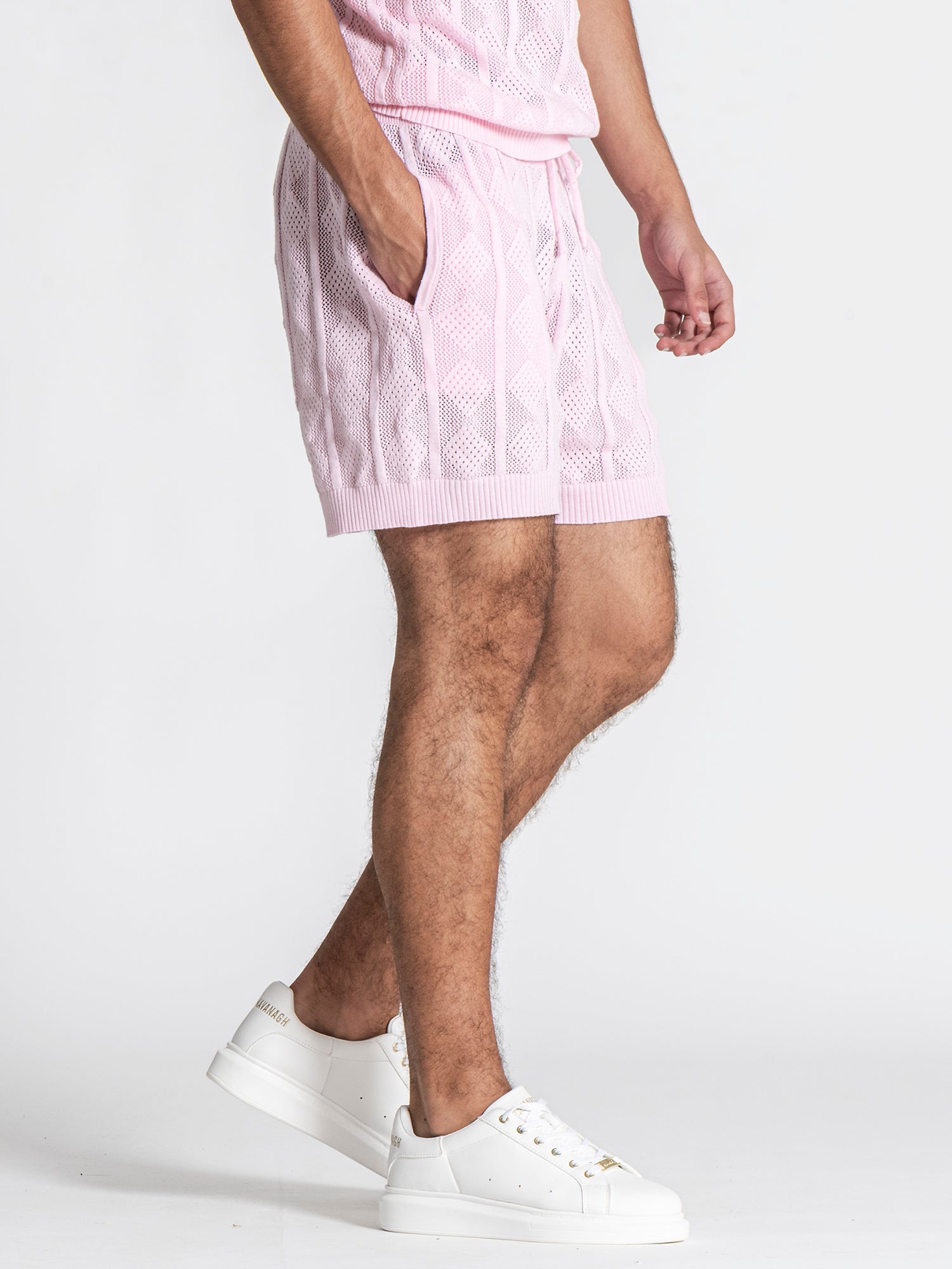 polos / Light Pink Identity Knit Set