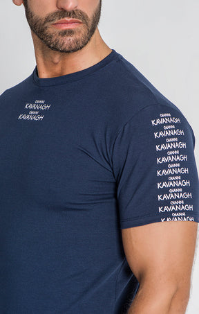 T-Shirt Script Azul