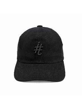 Boné Dad Hat Efeito Camurça Brasão Preto