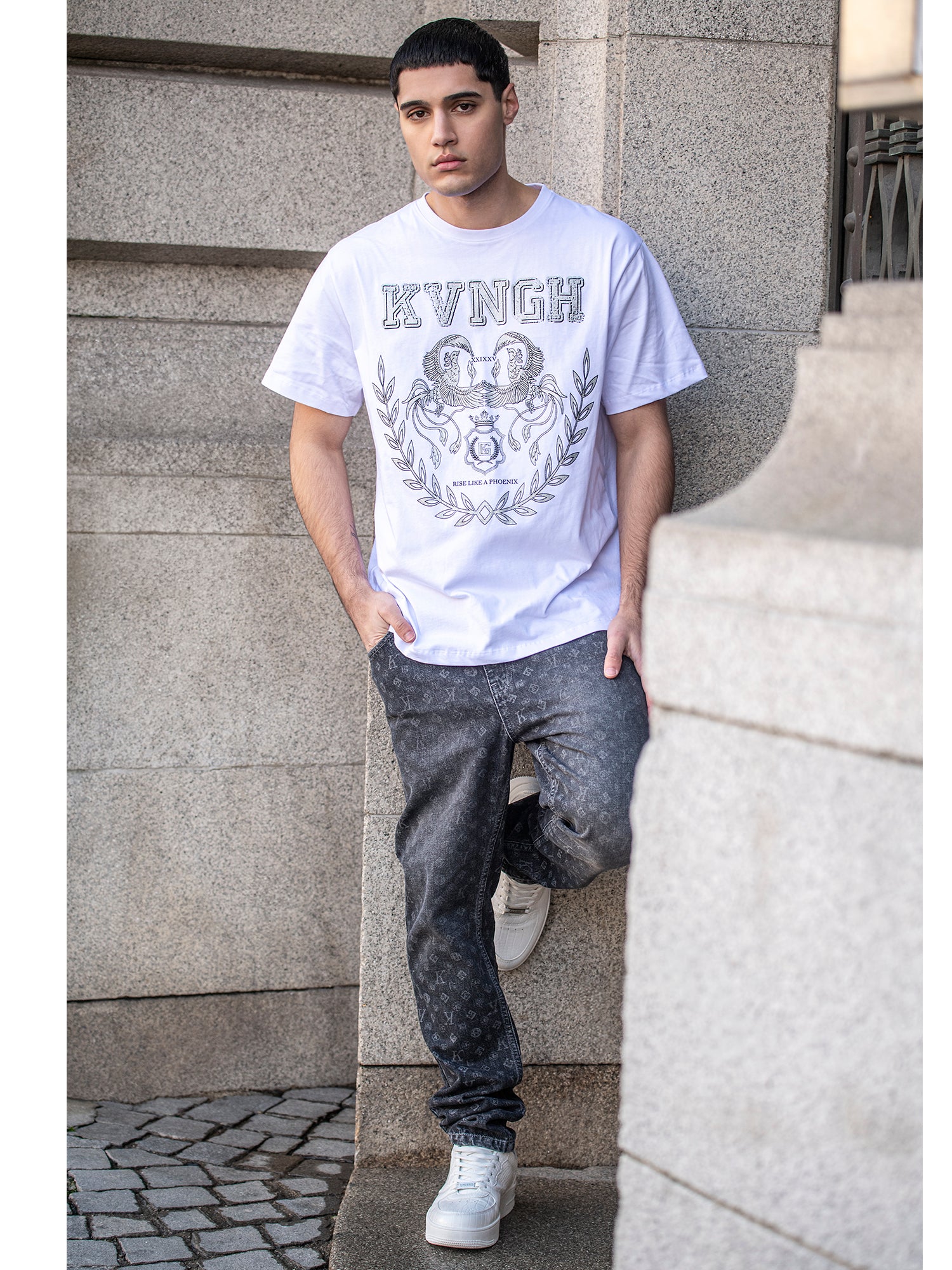 White Phoenix Oversized Tee